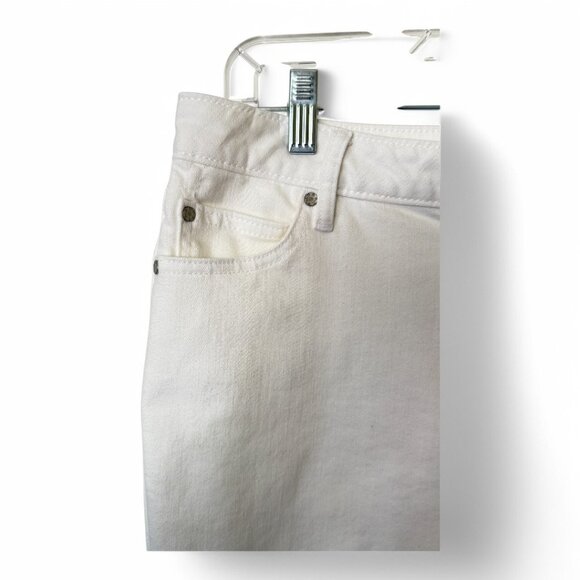 a.n.a. Petite WHITE JEANS Size 28/6Petite Skinny Ankle Stretch Denim Mid-Rise - Picture 3 of 11